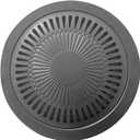 Haofy Korean BBQ Grill Pan Iron Easy to Anti Stick Round Stovetop Barbecue Grill Pan for Home Indoor Outdoor Cooking, Haofypmgriu3s8n