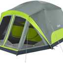 Coleman Skydome Camping Tent with Screen Room, Rock Grey
