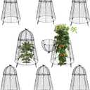 Plant Protector Chicken Wire Cloche 8 PCS, Plant Protectors from Animals, 18.712 Inch Large Garden Cloches for Plants, Sturdy 2-in-1 Cloche Dome for Plants, Plant Protectors for Easy Pruning