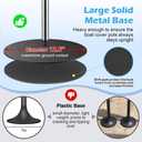 Boat Cover Support Poles 2 Pack, Stainless Steel Pontoon Boat Cover Support Poles System Adjustable 30.7"-71", Heavy-Duty 3.75 lb Metal Base Boat Tarp Accessories for V Hull, Jon, Bimini Tops