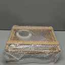 10 inch Paper Plate Dispenser Holder Bamboo Under Cabinet Vertical Rack for Kitchen Countertop Organizer Space Saver Shelf Lid Holder Counter Storage Can Dispenser Pantry Aid Caddy Estante