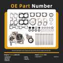 Head Gasket Set with Timing Belt Kit 2.5L, for Subaru Forester/Impreza/Legacy/Outback 2006-2011#OE TCKWP304A WP304K1C TKF006 TKF-006 AWK1309 HS26415PT-1(86pcs)