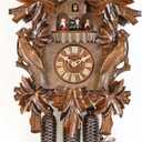 German Cuckoo Clock 8-day-movement Carved-Style 20.00 inch - Authentic black forest cuckoo clock by Hekas, Normal