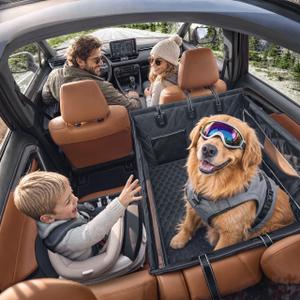 Doglike UNBREAK Hard Bottom Dog Car Seat for Back Seat Passenger Friendly