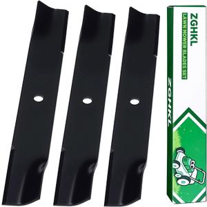 601124 Lawn Mower Blades for Hustler 54 Inch Deck Low Lift Blades Riding Mower Replacement for Fastrak SD Raptor SD XL XD 797696 797712 602416 601013 3Pack