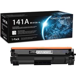 1 Pack 141A Black Toner Cartridge (with Chip) | Replacement for HP 141A Work with M110w M110we M140w M140we M109-M112 MFP M139-M142 Printer | W1410A