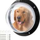 Hamiledyi Dog Fence Window, 12.4" Acrylic Dome Window Clear Bubble Peek Window, Dog Playground Window Pet Bubble Window, Doggie Fence Window Relieves Stress, Reduced Barking for Dog Cat (1Pack)
