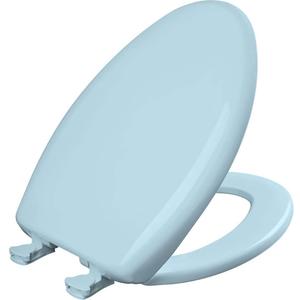 Bemis Classic Colors Slow Close Toilet Seat, Easy Clean Hinges and Durable Plastic Seat, Made in USA, Elongated, Dresden Blue