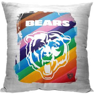 Northwest The Company NFL Chicago Bears Pillow, 18" x 18", Pride - Brush