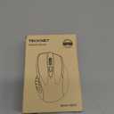 TECKNET Wireless Mouse (2.4G & BT5.0/3.0) Silent 4800 DPI Computer USB A & Bluetooth Mouse 6 Buttons, Wide Compatibility - Grey