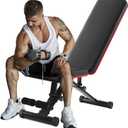 OLIXIS Adjustable Weight Bench for Full Body Strength Training, Foldable Workout Bench with Incline Flat Positions, 795 lbs Capacity Dumbbell Bench for Home Gym, Sit Up, Press, and Ab Exercises