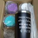 Thank You Gifts For Women, Administrative Professional Day Gifts for Coworkers Employee Boss Lady Manager Nurse Teacher Appreciation Gift, 6 Set Inspirational Team Staff Gift Tumbler Makeup Bags Pen (20OZ, Exquisite Style)