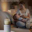 Portable Bottle Warmer for Travel, Comes with A Feeding Bottle,Warmer with Fast Heating, Safety Material Baby Bottle Warmer, Rechargeable Bottle Warmer for Breastmilk
