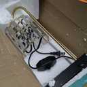 Mikasa 13.8 Inch Clear Glass Shade Electric Candle Warmer with Wood Base - Flameless Candle Melter for Home Decor, Safe Fragrance Diffuser Lamp, Fits Jar Candles Up to 4 Inches, 50W Halogen Bulb