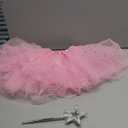 Girls Pink Fluffy Skirt with Light Up Wand