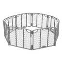 Evenflo Versatile Play Space Adjustable Play Area, Plastic, 8-Panel (Cool Gray)