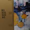CGXART Abstract Wall Art for Living Room Large Size - Modern Wall Art for Office - Yellow Pictures Wall Decor Ready to Hang Size 29" x 59"