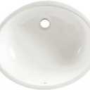 American Standard 0495.300.020 Ovalyn 17-1/8 by 14-1/8-Inch Under Counter Lavatory Sink, White, 1.25 Inch