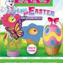 PAAS Spring Into Easter Egg Decorating Kit, Easter Egg Dye Kit with Stickers & Eggarounds, Food Grade Dye, Easter Stickers, Colorful EggArounds