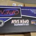 Neon Open Sign for Business: Horizontal LED Sign with Flashing Mode for Stores - Includes Business Hours and Open & Closed Signs, 17" x 10"