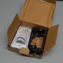 2 Pack Wall Plate Cable Pass Through with Bracket - In Wall Cable Management Kit - Recessed Cable Wall Plate Pair with Single Gang Low Voltage Mounting Bracket - Decorator Cover for Low Voltage Cables (White)