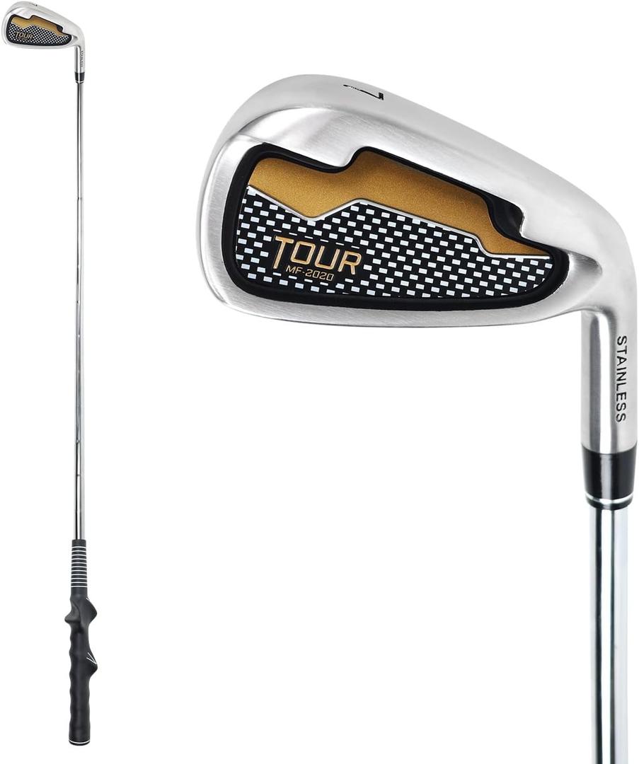 Golf Grip Trainer Golf Club for Adults Golf Swing Trainer, Golf Practice Club & Golf Training Iron | The Perfect First Golf Club for Beginners | Video Lesson Included, Right Hand