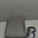 MAGZO Magnetic Thermal Insulated Door Curtain with Perspective Window, 60" x 80", Made of Oxford&Cotton, Screen Insulation Cover Blanket for Winter/Commercial Double Doors, Keep Cold Out, Grey (Gray)