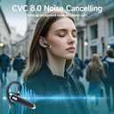 Bluetooth Earpiece Single Ear Business Earbuds with Bluetooth 6.1,Bluetooth Headset for 100H Standby Time,800mAh Battery,Wireless Headset with Mic,Bluetooth Headset for Driving,Work,Trucker,Office