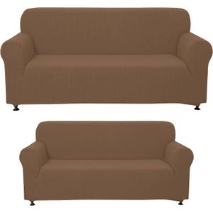 Sofa Cover All-Inclusive Slipcover for Stylish Home Decor Practical Protector Seat Sofas Easy to Install and Remove Versatile for Living and Events, Polyester, Beige, 22*25 inch, 
2 ps