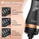 Natrial Hair Dryer Brush Blow Dryer Brush in One Hot Air Brush for Drying and Straightening, Volumizer Multi-Styler Smooth Curls for All Hair Types, Frizz-Free Blowout Brush for Salon Quality