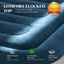 VOSSER Twin Air Mattress with Built-in Pump,Fast & Easy Inflation/Deflation Inflatable Mattress, Foldable Blow Up Mattress with Storage Bag, Inflatable Bed for Home, Camping & Guests