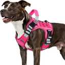 Tactical Dog Harness for Small Dogs, Heavy Duty No Pull Harness with Handle, Adjustable Reflective Military K9 Pet Vest for French Bulldog, Pug, Walking, Training, Hunting (S)
