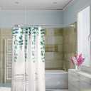 Artiwell L Shaped Shower Curtain Rod, Bathroom Bathtub Corner Shower Curtain Rod with Ceiling Support (CHROME PLATED)