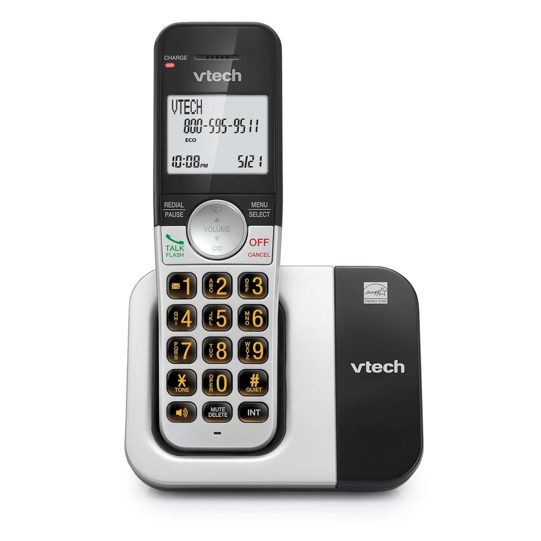 VTech Cordless Phone with Large Display and Big Buttons, DECT 6.0 with Caller ID/ Call Waiting, Full Duplex Speakerphone, ECO Mode, Last 10 Number Redial, Easy to Use, VG231