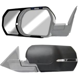 K SOURCE Snap & Zap 81310 Custom Fit Towing Mirror for 2022 up Tundra, 2023 up Sequoia, Patented
