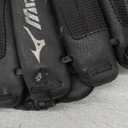 Mizuno Prospect PowerClose Youth Baseball Glove Series I V-Flex Notch I Parashock Palm Pad I Buttersoft Palm Liner (10.5"|All Positions|Ages 7-8, Black|Tartan Flex Web)