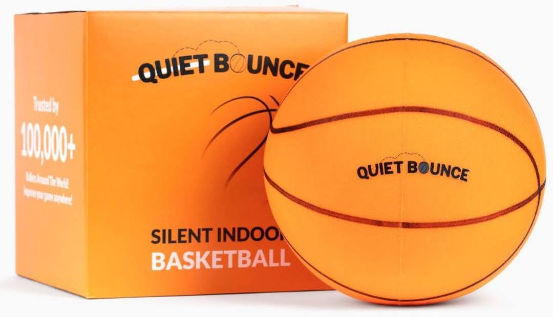 Silent Basketball 2.0 - Premium Quiet Indoor Basketball with Pro Regulation Grooves, Soft Bounce, Home-Friendly Design, Durable Grip & Low-Noise Performance for Focused Training and Play