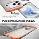 TORRAS Q3 Rugged for iPhone 17 Pro Max Case with 360 Magnetic Stand, [Tough 7X Mil-Grade Protection] Fit for MagSafe, [Anti-Slip Grippy Sides] Camera Control Button,Microfiber Lining, Sandstone Gray
