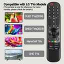 Universal MR24GA MR24GN AKB76045003 Magic Remote Control with Black Silicone Protective Case, Compatible with LG TV C1 C2 C3 C4 MR23GA MR22GA MR21GA MR20GA, Voice and Pointer Function