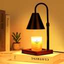 Modern Candle Warmer Lamp with Timer, Dimmable Candle Lamp Warmer, Birthday Gifts for Women, Black Lamp Candle Warmer Gifts for Mom, Adjustable Candle Light Warmer, Cozy Living Room Bedroom Home Decor
