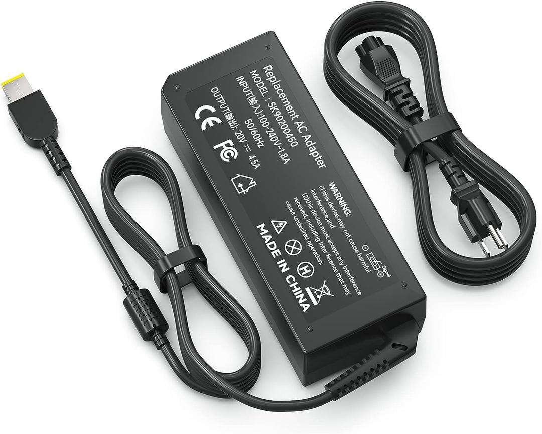 90W Laptop Charger Replacement for Lenovo Thinkpad X1 Carbon T440 E431 G410 45N0236 45N0239 344428U ThinkPad T431s Z510 PA-1900-081 0B46995 11s Flex 14 15D AC Adapter Power Supply Cord