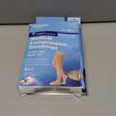 Amazon Basic Care Medical Compression Stockings, 20-30 mmHg Support, Women & Men Thigh Length Hose, Open Toe, Beige, Medium (Previously NuVein)