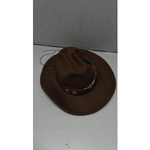 Women Men Western-Cowboy-Hat - Wide Brim Cowboy Hat with Turquoise Belt Buckle Rodeo Hat (Size:M/57)