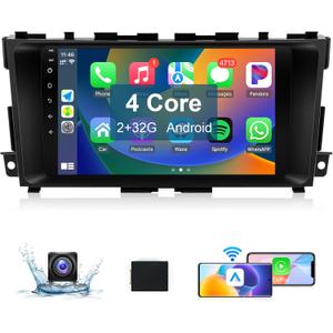 Leadfan Car Stereo for Nissan Altima Teana 2013-2018 Radio Upgrade with Wireless CarPlay Android Auto, 9 Inch Touchscreen in-Dash Bluetooth WiFi GPS Navigation MirrorLink SWC FM Backup Camera