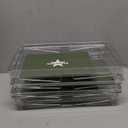 STARLATTA Acrylic Cabinet Organizer Shelf,4 Pcs Stackable Kitchen Counter Shelves, Spice Rack, Countertop Organizers, Clear Plastic Storage Organization for Makeup Bathroom, Cupboard, Desk, Pantry