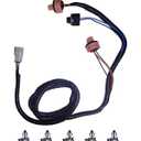 Passenger Side Rear Right Tail Lamp Wiring Harness Compatible with 2016-2019 Chevrolet Silverado 1500/2500 HD/3500 HD, GMC Sierra 1500/2500 HD/3500 HD Replacement for 23295977