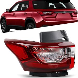 LED Outer Tail Light - Brake Taillight Compatible with Chevy Traverse 2018-2021 - Rear Lamp Assembly Replacement for 84618033 and GM2804130 - Outer Driver Left Side