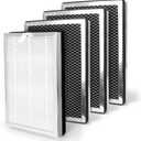 Trhretn MA-25 Replacement Filter for medify air Purifier Filter Replacement MA-25 S1/ W1/ B1 Series Filters Purifier H13 TURE HEAP and Activated Carbon Filter 3 in 1 of Pre-Filter 4-Pack Filters