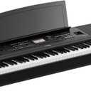 Yamaha 88-Key Weighted Digital Piano, with Foot Switch and Music Rest, Black-Furniture Stand Sold Separately, 167.64 x 45.72 x 20.32 cm (DGX670B)