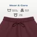 Common Stitch 1 Pack Fleece Joggers for Women Deep Pockets, Slim Fit, Elastic Drawstring Waist (Red)